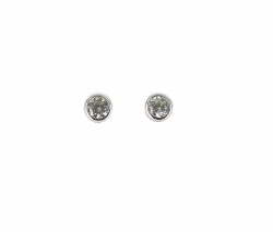 JEW12 -  Silver (925) Rhodium plated stud earings